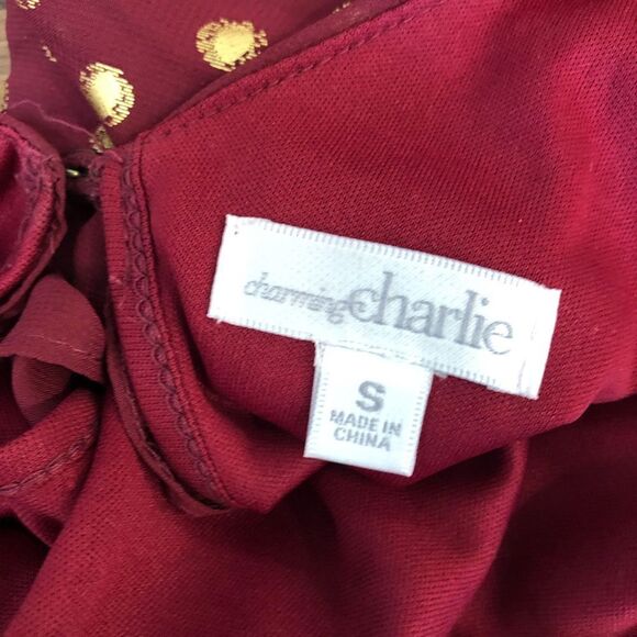 Charming Charlie maroon tunic dress woman’s size S - Picture 3 of 8